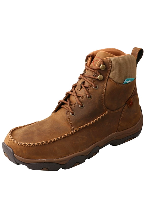 Men's Twisted X MHKWC01 Composite Toe Hiker Boot Distressed Saddle Leather 9 M