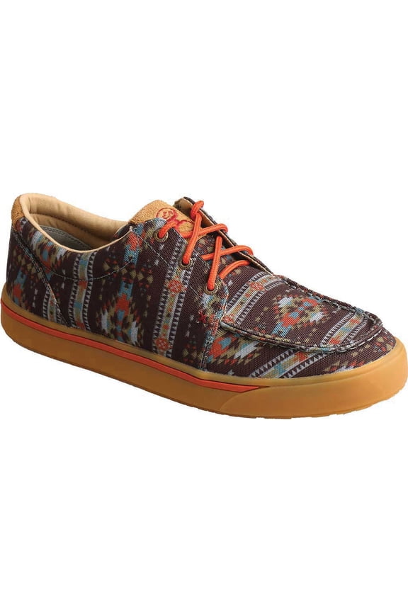 Men's Twisted X MHYC020 Hooey Loper Moc Toe Sneaker Multi Fabric 12 M