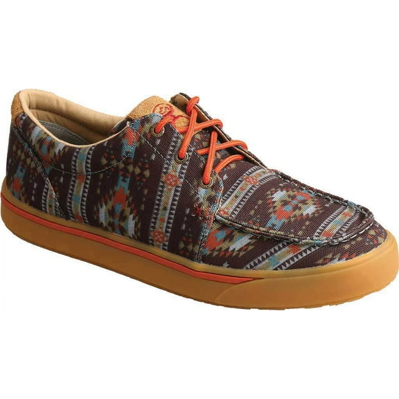 Men's Twisted X MHYC020 Hooey Loper Moc Toe Sneaker Multi Fabric 12 M