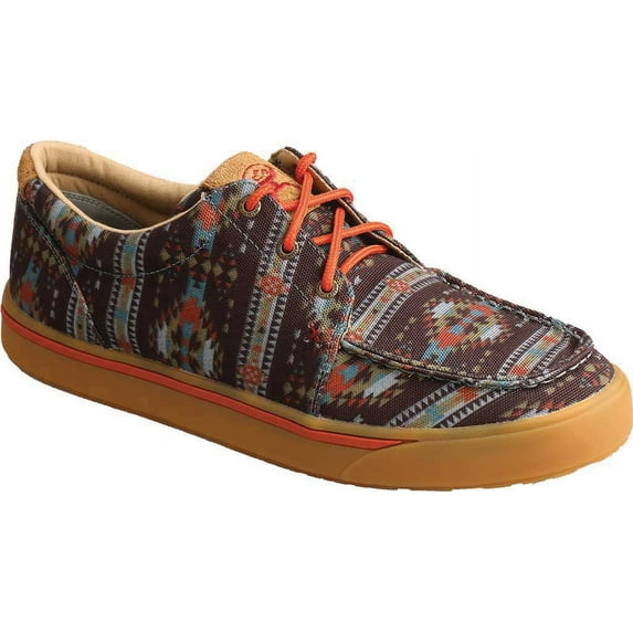 Men's Twisted X MHYC020 Hooey Loper Moc Toe Sneaker Multi Fabric 14 M