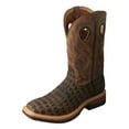 thumbnail image 1 of Men's Twisted X MLCA003 Lightweight Alloy Toe Cowboy Work Boot Cayman Print/Bomber Leather 7.5 D, 1 of 5