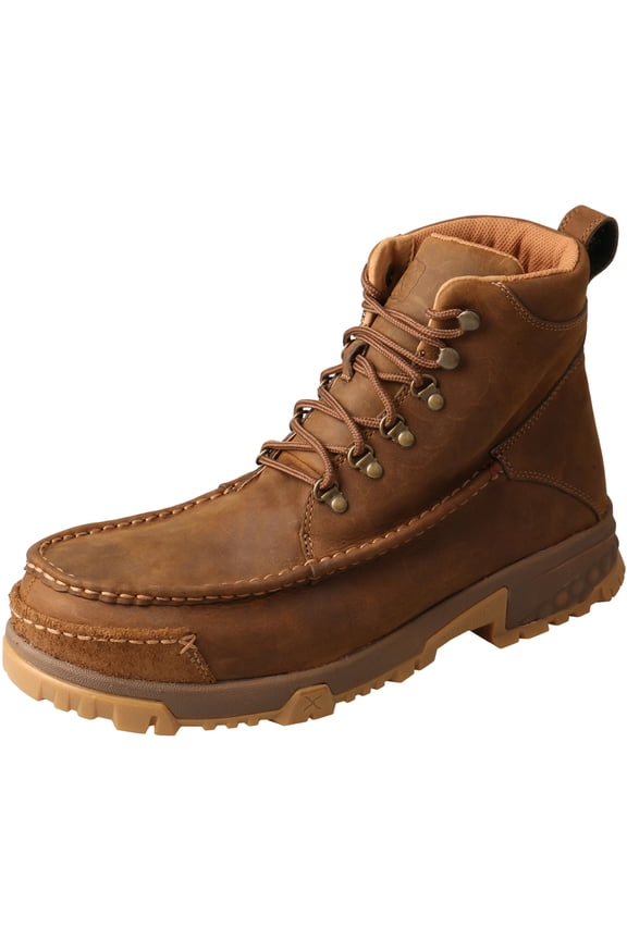 Adult Male CellStretch 6in Distressed Saddle Work Boots, Size: 12, Width: M