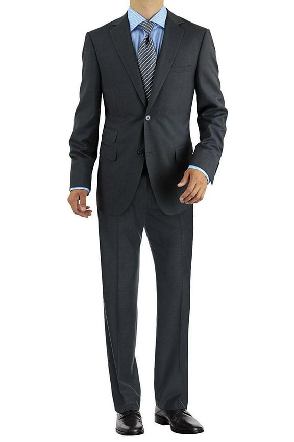 Men's Two Button 2 Piece Avant Garde Modern Fit Suit