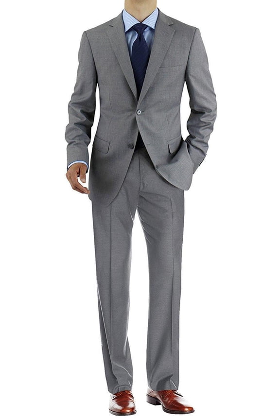 Men's Two Button 2 Piece Avant Garde Modern Fit Suit