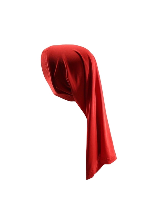 Men's Two End Stretch Night Cap Long Braid Dreadlocks Hair Care Hat Protective Sleep for Locs, A, Red