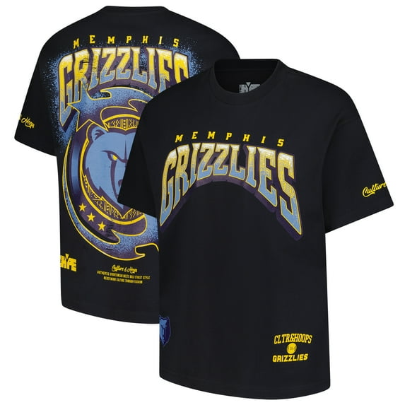 Men's Two Hype Black Memphis Grizzlies Drip & Dime Collection Premium T-Shirt