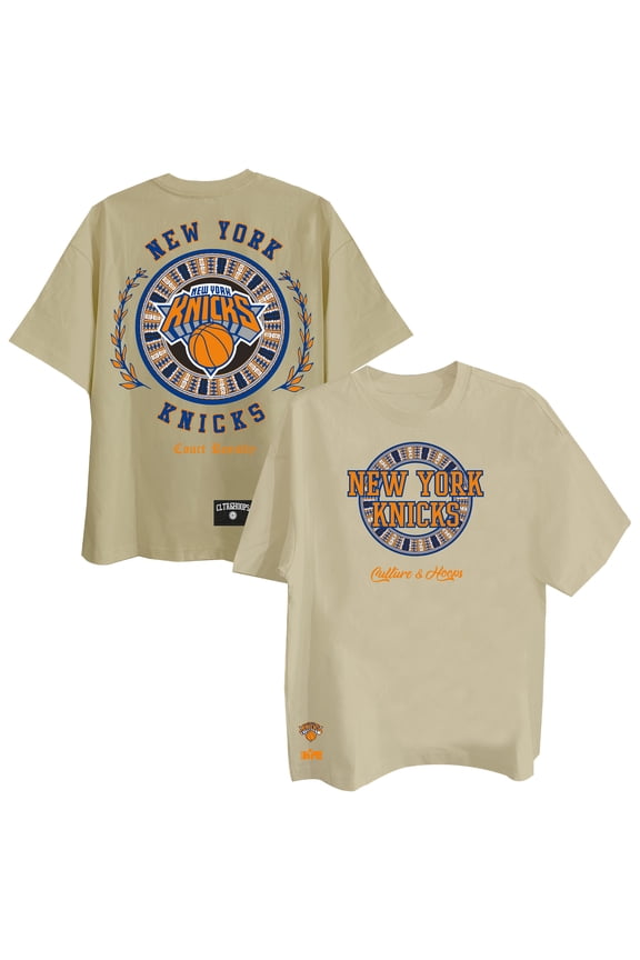 Men's Two Hype Khaki New York Knicks Worldwide Collection Premium T-Shirt