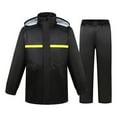Men's Two Tier Rain Suits Rain Jacket With Pants High Visibility Rain