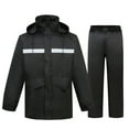 Men's Two Tier Rain Suits Rain Jacket With Pants High Visibility