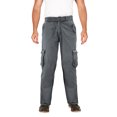 thumbnail image 1 of Men's Two Tone Camo Military Tactical Work Army Cotton Twill Belted Cargo Pants (Charcoal Grey, 32x30), 1 of 3