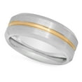 thumbnail image 1 of Men's Two-Tone Cobalt and Gold Plated 8mm Comfort Fit Wedding Ring, Size 7, 1 of 7