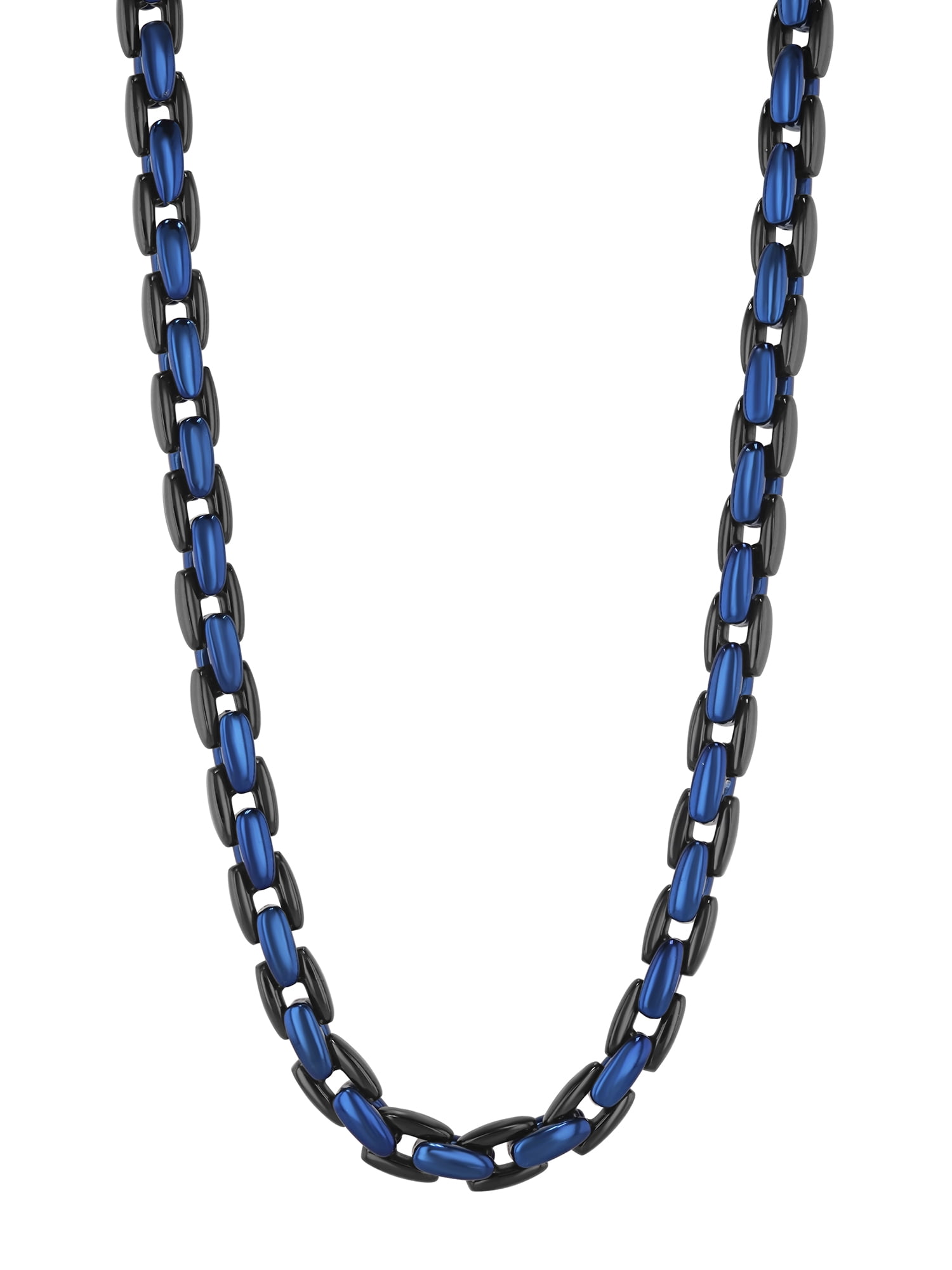 Men's Two-Tone Stainless Steel H-Link Chain, 24" - Brilliance Fine Jewelry