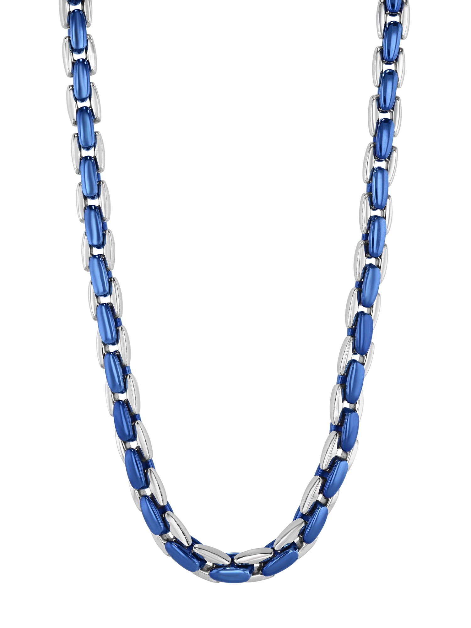 Men's Two-Tone Stainless Steel H-Link Chain, 24" - Brilliance Fine Jewelry