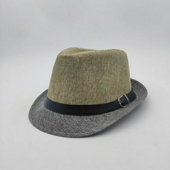 Men's Two Tone Trilby Summer Hat