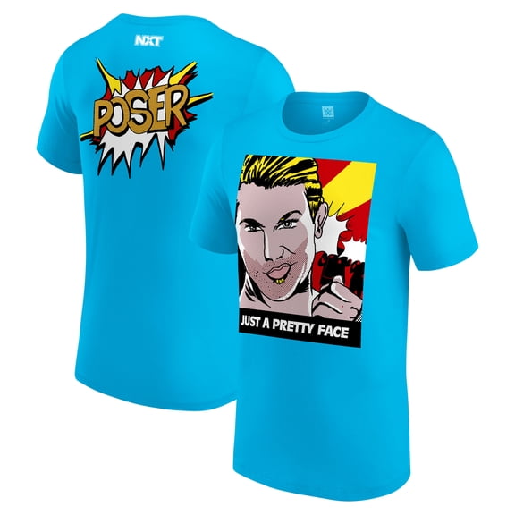 Men's  Tyler Breeze Blue NXT Debut Authentic T-Shirt