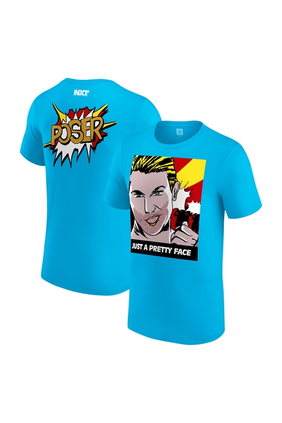Men's Tyler Breeze Blue NXT Debut Authentic T-Shirt