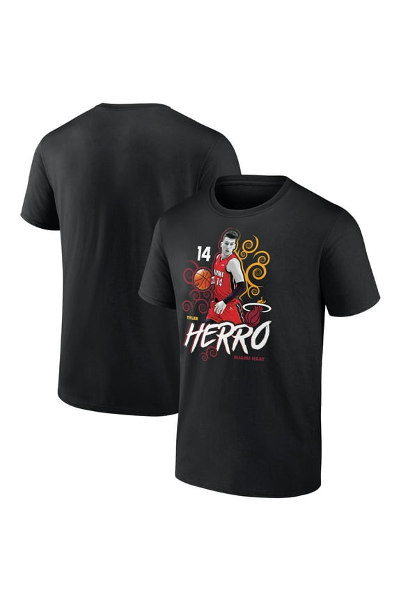 Men's Tyler Herro Black Miami Heat Competitor T-Shirt
