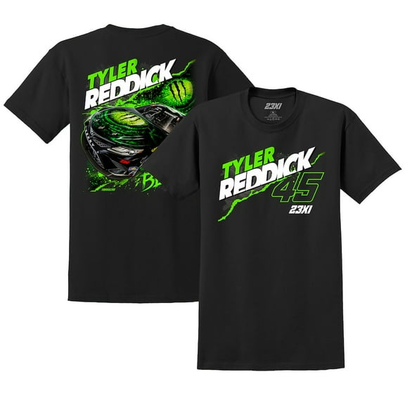 Men's Tyler Reddick 23XI Racing Black Monster T-Shirt,Black Color,Size 2XL