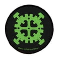 thumbnail image 1 of Men's Type O Negative Gear Logo Woven Patch Black, 1 of 2