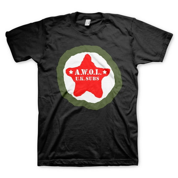 Men's U.K. Subs Star T-shirt Medium Black