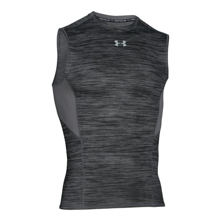 Men's UA CoolSwitch Armour Sleeveless Compression Shirt -  Graphite/Graphite/Reflective, XL 