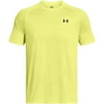 thumbnail image 1 of Men's UA Tech 2.0 Tiger Short Sleeve Fast Dry Running Shirt Hi Viz Yellow, 1 of 6