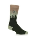 thumbnail image 1 of Heat Holders Men's ULTRA LITE Trees Patterned Crew Socks | Warm + Soft, Hiking, Cabin, Cozy at Home Socks | 3X Warmer Than Cotton Socks, 1 of 5