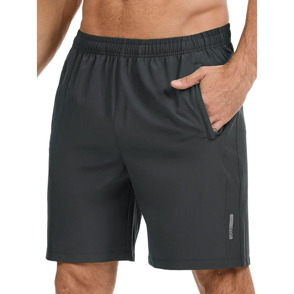 Men's UPF 50+ 7" Inseam Hiking Shorts with 10 Zipper Pockets Water Resistant Quick Dry Lightweight for Outdoor Fishing