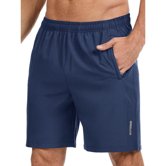 Men's UPF 50+ 7" Inseam Hiking Shorts with 13 Zipper Pockets Water Resistant Quick Dry Lightweight for Outdoor Fishing