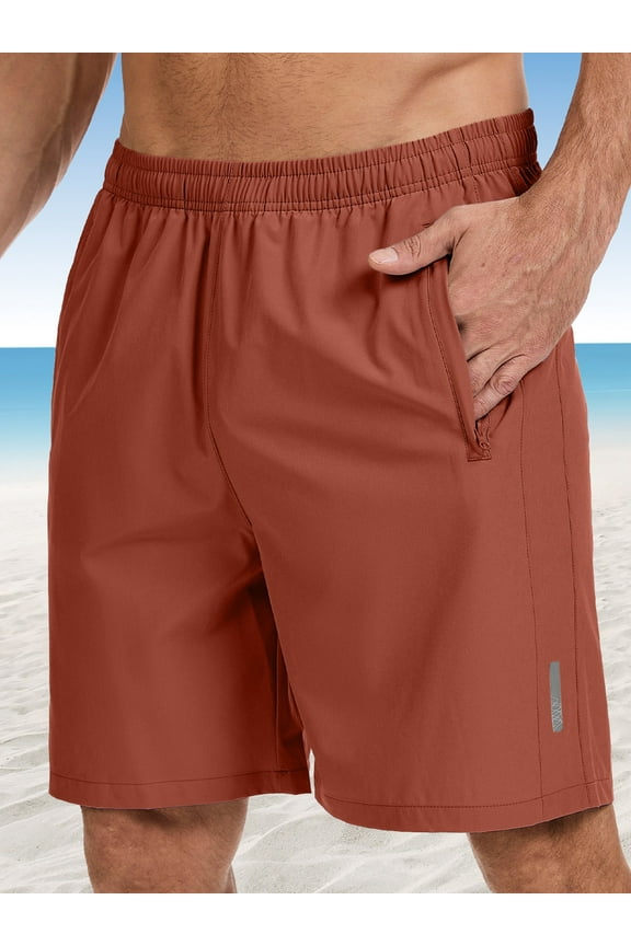 Men's UPF 50+ 7" Inseam Hiking Shorts with 27 Zipper Pockets Water Resistant Quick Dry Lightweight for Outdoor Fishing