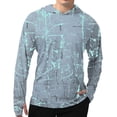 thumbnail image 1 of Men's UPF 50+ Fishing Shirts for Men Long Sleeve UV Sun Protection Tee Tops Light Grey 3X-Large, 1 of 7