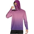thumbnail image 1 of Men's UPF 50+ Gradient Fishing Hoodie – Long Sleeve Sun Shirt with Mask & Thumbholes, Cooling Rash Guard for Hiking/Swimming, Lightweight Quick-Dry Shirt, 1 of 6