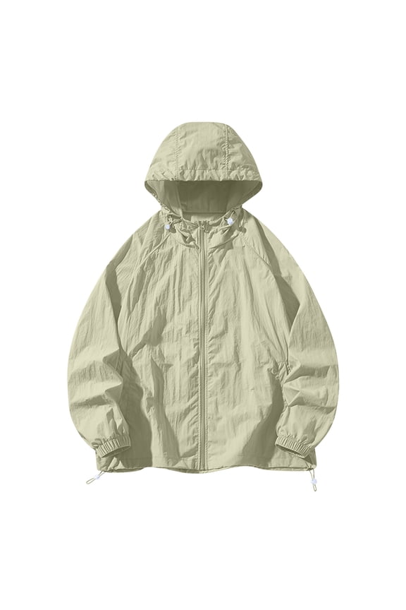 Men's UPF 50+ Ice-Tech Hoodie Jacket – Lightweight Summer Sun Protection Shirt with Full-Zip Design
