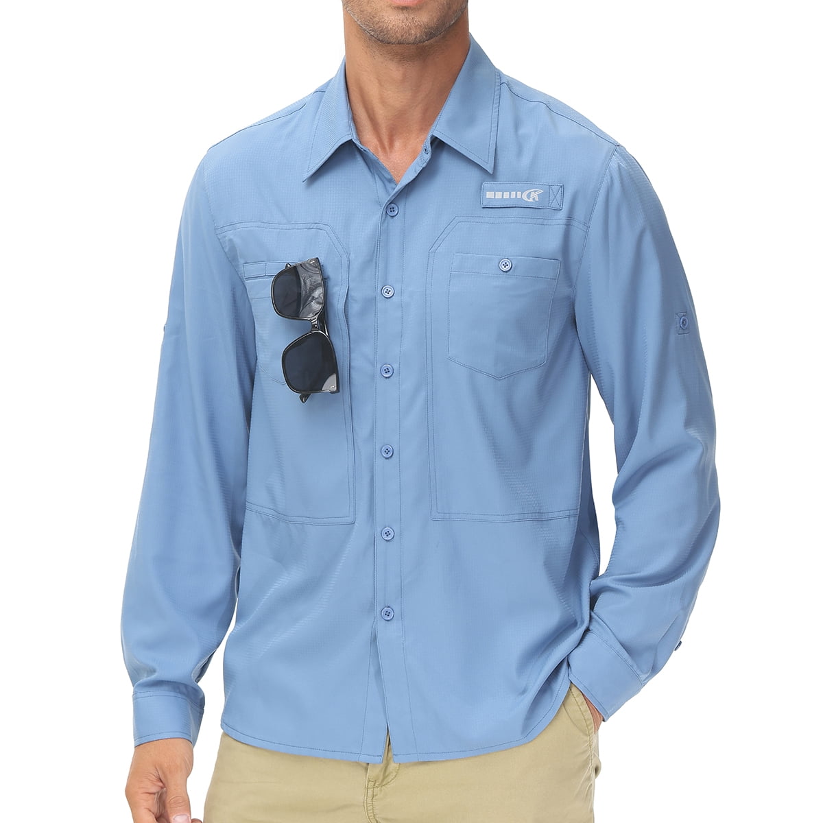 Chemise De Pêche Prodoh Garçons Taille 6 Neuve Avec étiquettes - Manches Longues Roulables UPF 50+ Bleue | Vêtement Technique