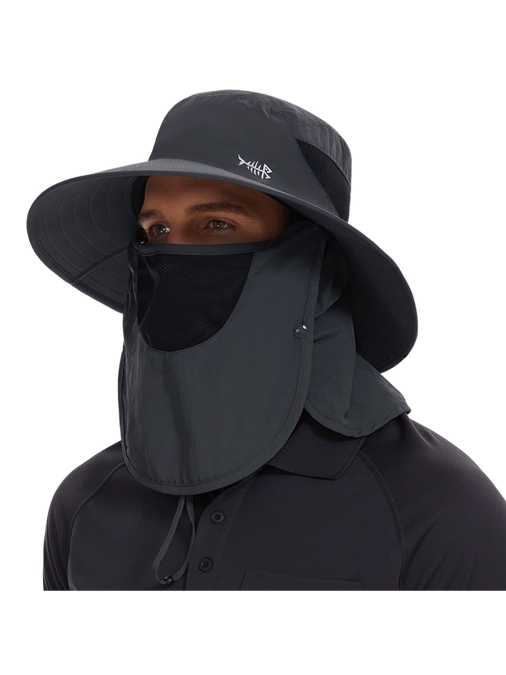 Men’s UPF 50+ Sun Hat with Face Cover & Neck Flap FH09