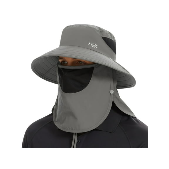 Men’s UPF 50+ Sun Hat with Face Cover & Neck Flap FH09
