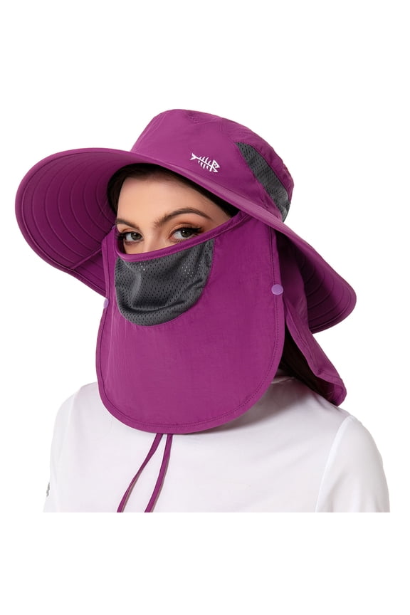 Men’s UPF 50+ Sun Hat with Face Cover & Neck Flap FH09