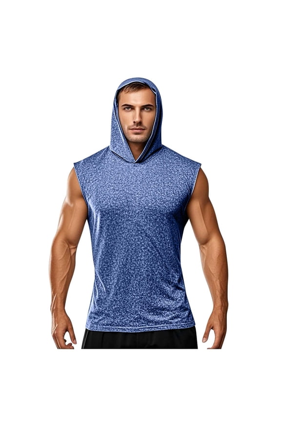 Men's UPF 50+ Sun Protection Hoodie – Lightweight Shorts Sleeve Rash Guard for Fishing & Swimming, Quick-Dry Athletic Shirt(Solid Color)