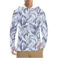 thumbnail image 1 of Men's UPF 50+ Sun Protection Hoodie – Quick-Dry Athletic Rash Guard for Fishing/Hiking, Lightweight UV-Resistant Outdoor Shirt with Breathable Mesh Panels & Sporty Print (2025 Trend), 1 of 8