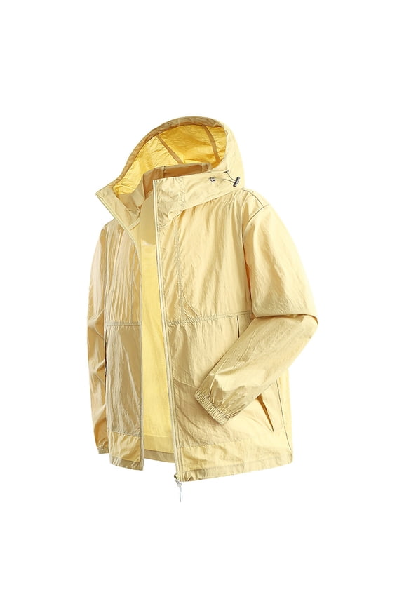 Men's UPF 50+ Sun Protection Jacket Long Sleeve Performance Shirt for Outdoor Hiking Running