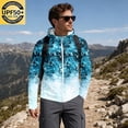 thumbnail image 1 of Men's UPF 50+ Sun Protection Lightweight Full Zip Camo Hoodie Jacket Long Sleeve Fishing Hiking Performance Shirt, 1 of 8