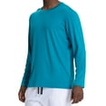 thumbnail image 1 of Men's UPF 50+ Sun Protection UV SPF Shirts Long Sleeve Lightweight Swim T-Shirts Rash Guard, 1 of 9