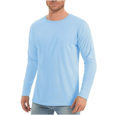 Men's UPF 50+ Sun Protection UV SPF Shirts Long Sleeve Lightweight Swim T-shirts Rash Guard