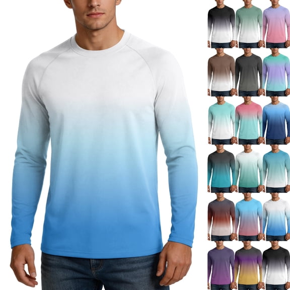 Men's UPF 50+ Sun Shirts Long Sleeve UV Protection Water Rash Guard Lightweight Cooling Fishing Shirts 2026,S,White