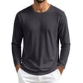 thumbnail image 1 of Men's UPF 50 Uv Protection Long Sleeve Quick Dry Cool Sun Shirts Grey Sun Protection Shirts UPF Rash Guard Workout Dark Gray XL, 1 of 9