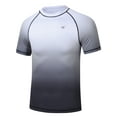 thumbnail image 1 of Weilanxin Men's UPF50+ Quick-Dry Rash Guard Shirt Surfing, Running, Water Sports, Reflective Safety Design, 1 of 11