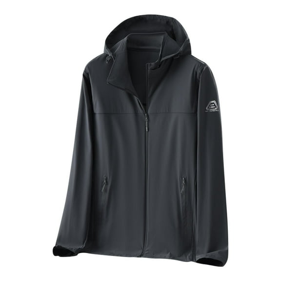 Men's UPF50+ Sun Protection Hoodie Long Sleeve Jacket Elastic Quick Dry Shirts Full Zipper Fishing Jacket