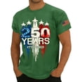 thumbnail image 1 of Men's USA 250 Years Patriotic T-Shirt American Flag Graphic Casual Tee USA 250th Anniversary Shirt, 1 of 5
