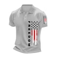 thumbnail image 1 of Men's USA 250th Anniversary Freedom Flag Polo Shirt Patriotic American 250 Merchandise Casual Short Sleeve, 1 of 5