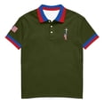 thumbnail image 1 of Men's USA 250th Anniversary Polo Shirt We The People Patriotic Flag Short Sleeve Golf Tee, 1 of 6
